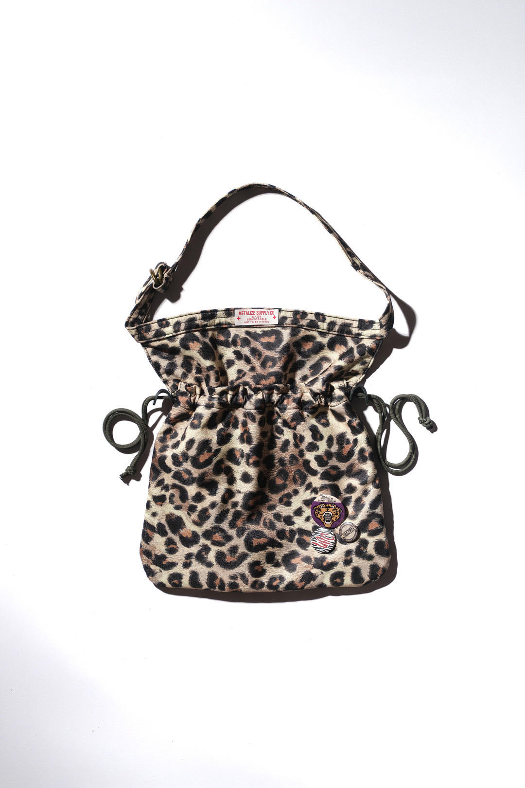 【METALIZE】Urban Apron Bag復古抽繩小包/豹紋限定版