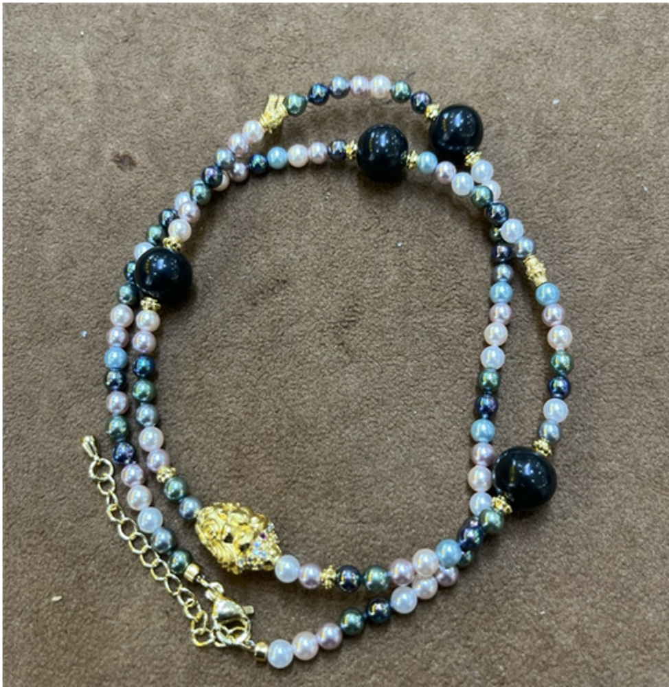 0414gz64-GZday1-撫順琥珀4月-撫順翳珀Diy項鏈8m（A64）