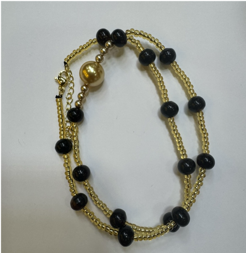 0414gz68-GZday1-撫順琥珀4月-撫順翳珀Diy項鏈8m（A68）