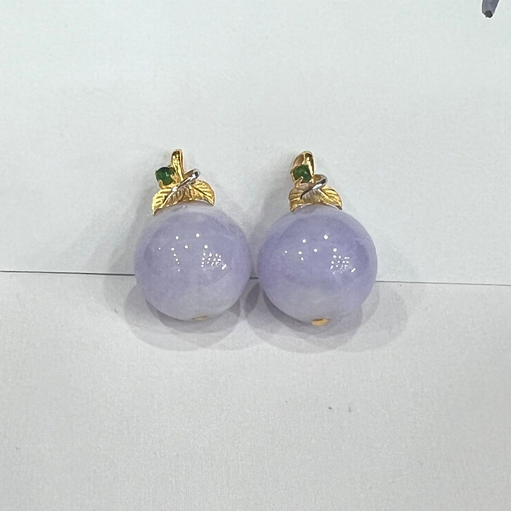 SD148 翡翠紫單珠吊墜 約11mm (BJ714) **連證書