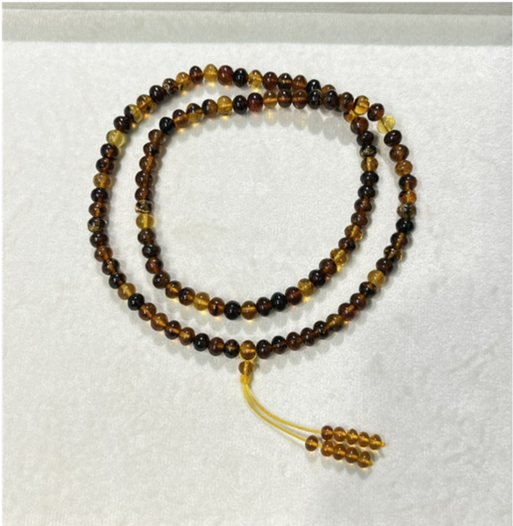 0414gz78-GZday1-撫順琥珀4月-撫順特級多寶佛珠7m（A78）