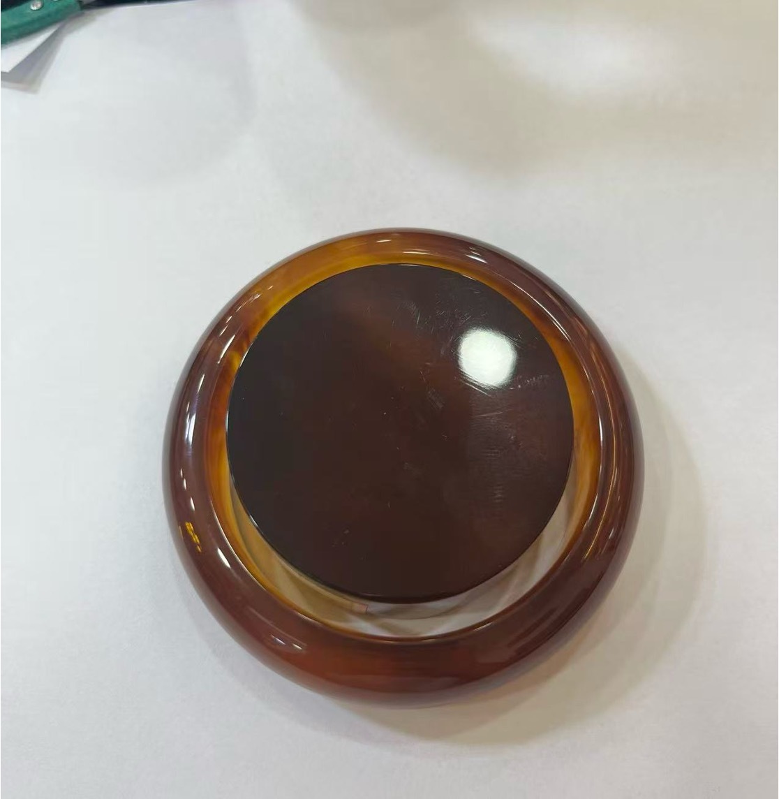 0414gz85-GZday1-撫順琥珀4月-琥珀手鐲-配琥珀心中間料（最後3只孤品）（A85）