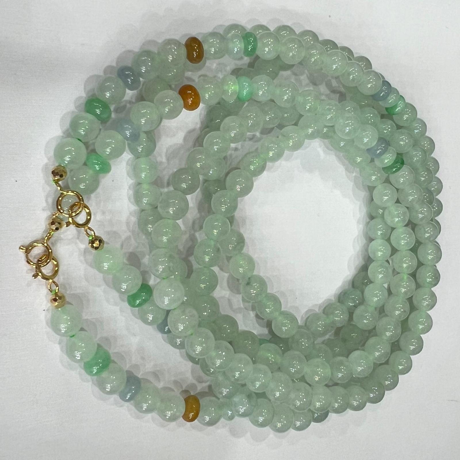 SD154 翡翠項鏈 約5-6mm (BJ720) **連證書