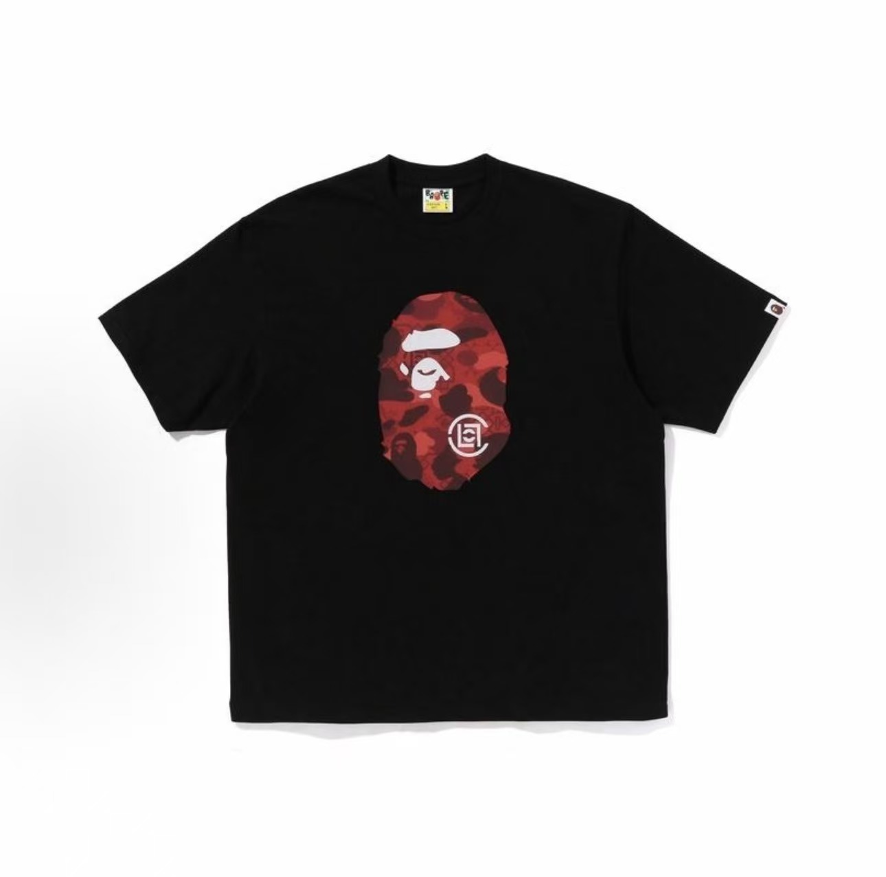 BAPE x CLOT Camo Ape Head短T (2色)