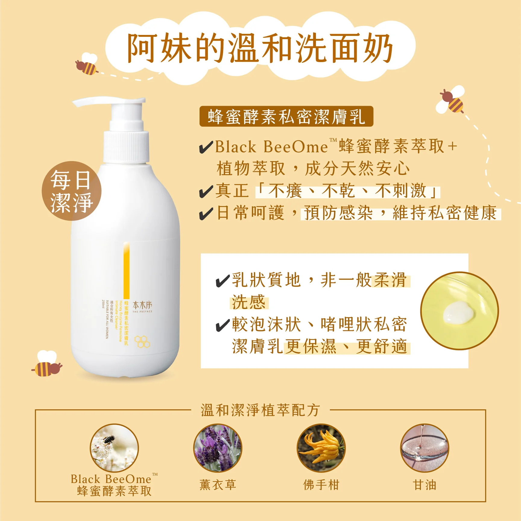私密處保養洗劑-不乾澀-乳狀質地