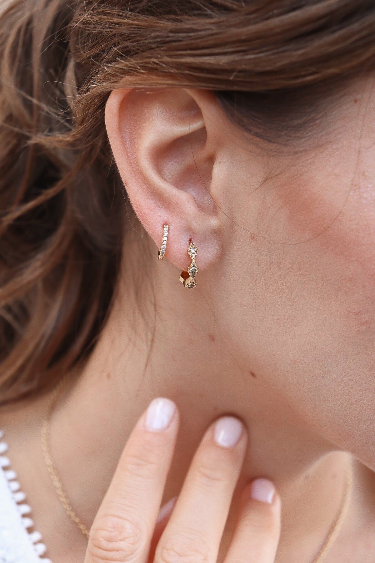 1WK0414-008 WAEKURA Earrings Cluadia Peridot #WK-EHT1661-PERIDOT (EU)