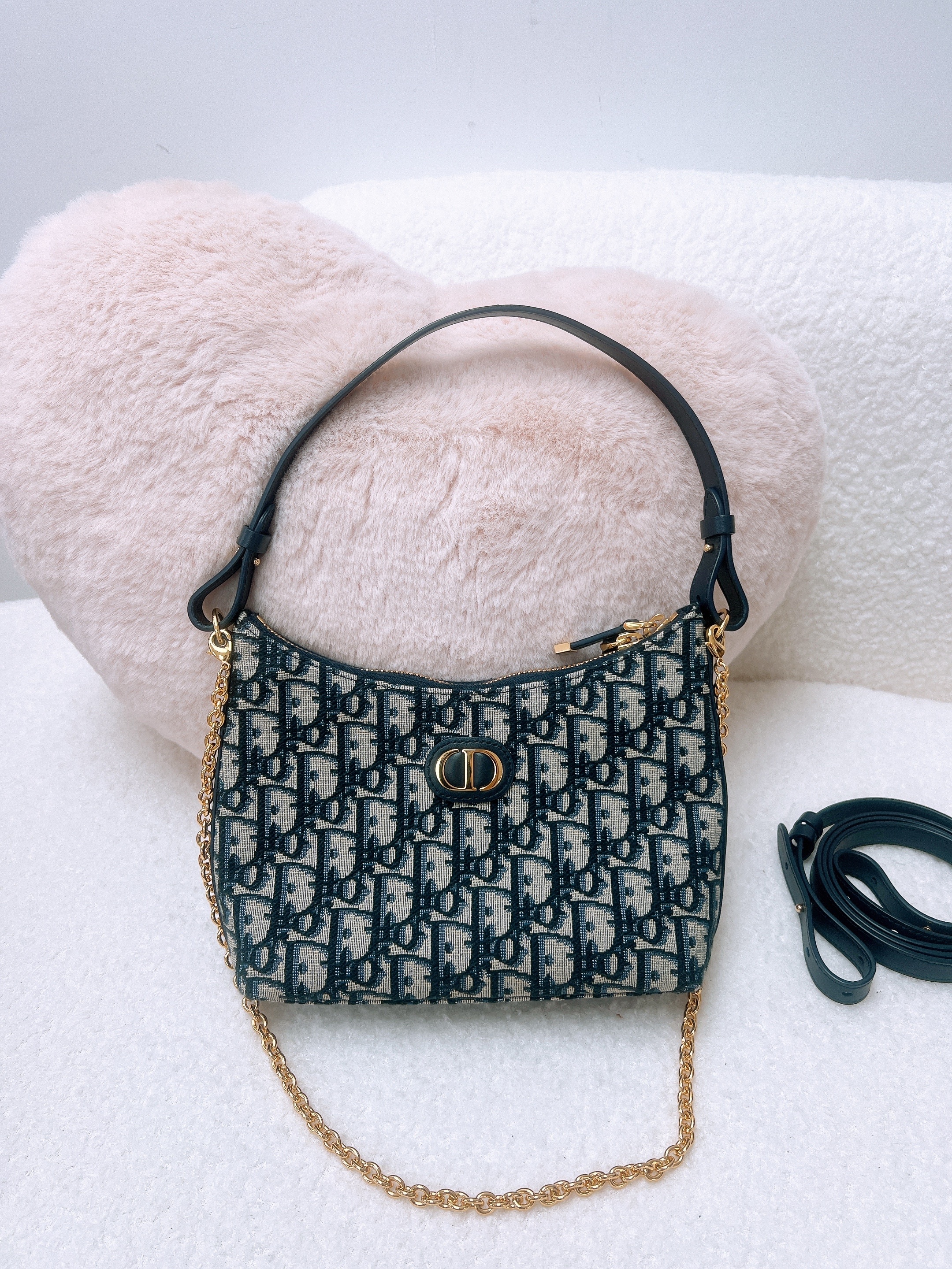 Dior miss caro diorling hobo (blue oblique)