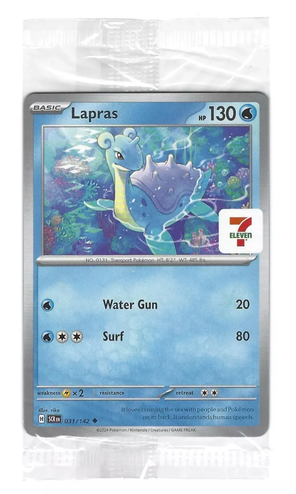 Pokemon Lapras (7 Eleven Promo) 031/142