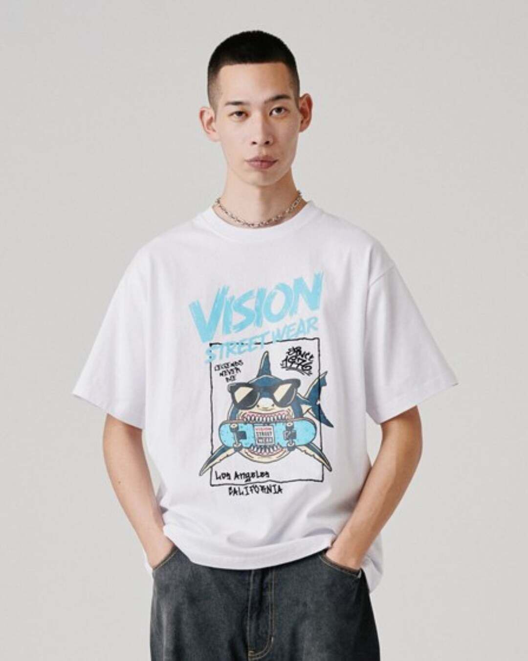 【VISION STREET WEAR】鯊魚滑板短TEE