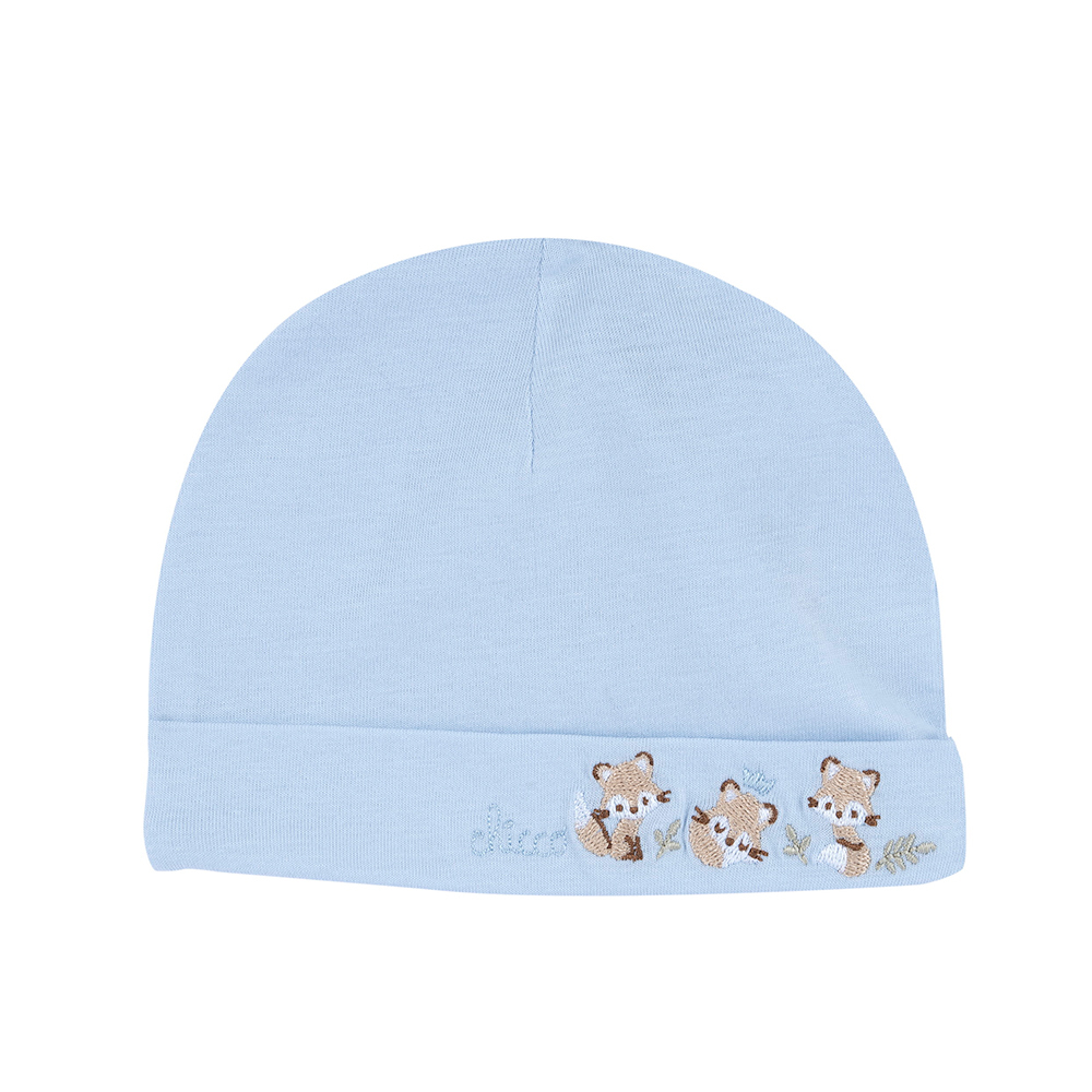 紳士小狐狸-反折嬰兒帽