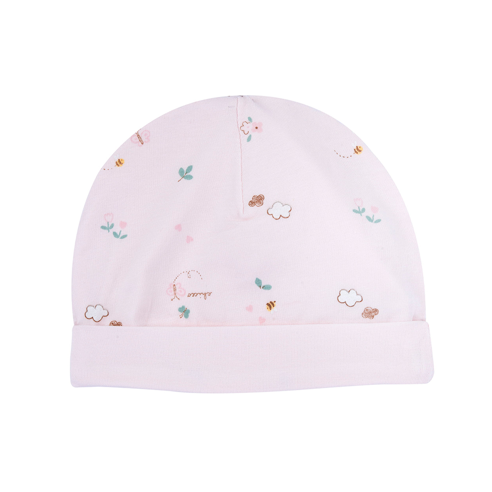 粉彩-滿版蝴蝶花園嬰兒帽