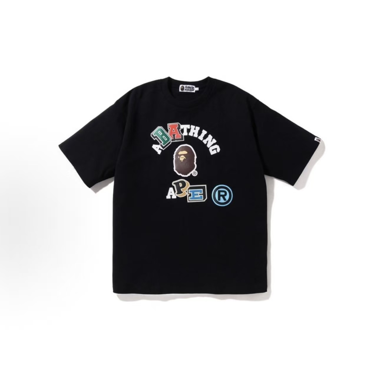 BAPE Multi Fonts Relaxed Fit Collage短T (2色)