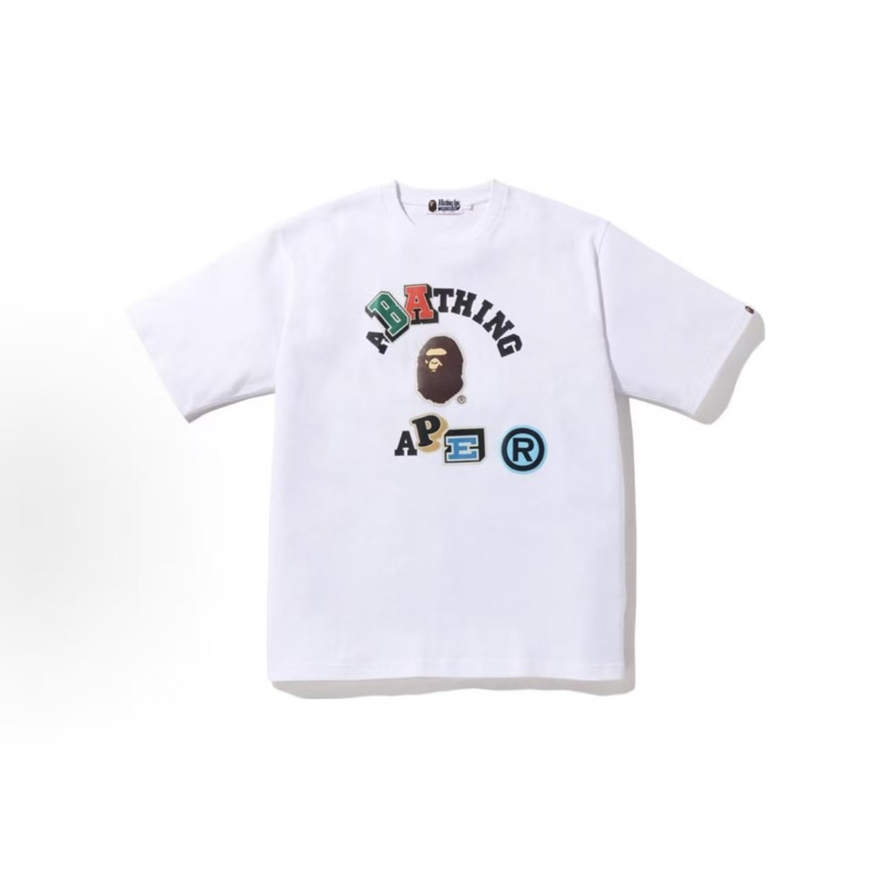 BAPE Multi Fonts Relaxed Fit Collage短T (2色)