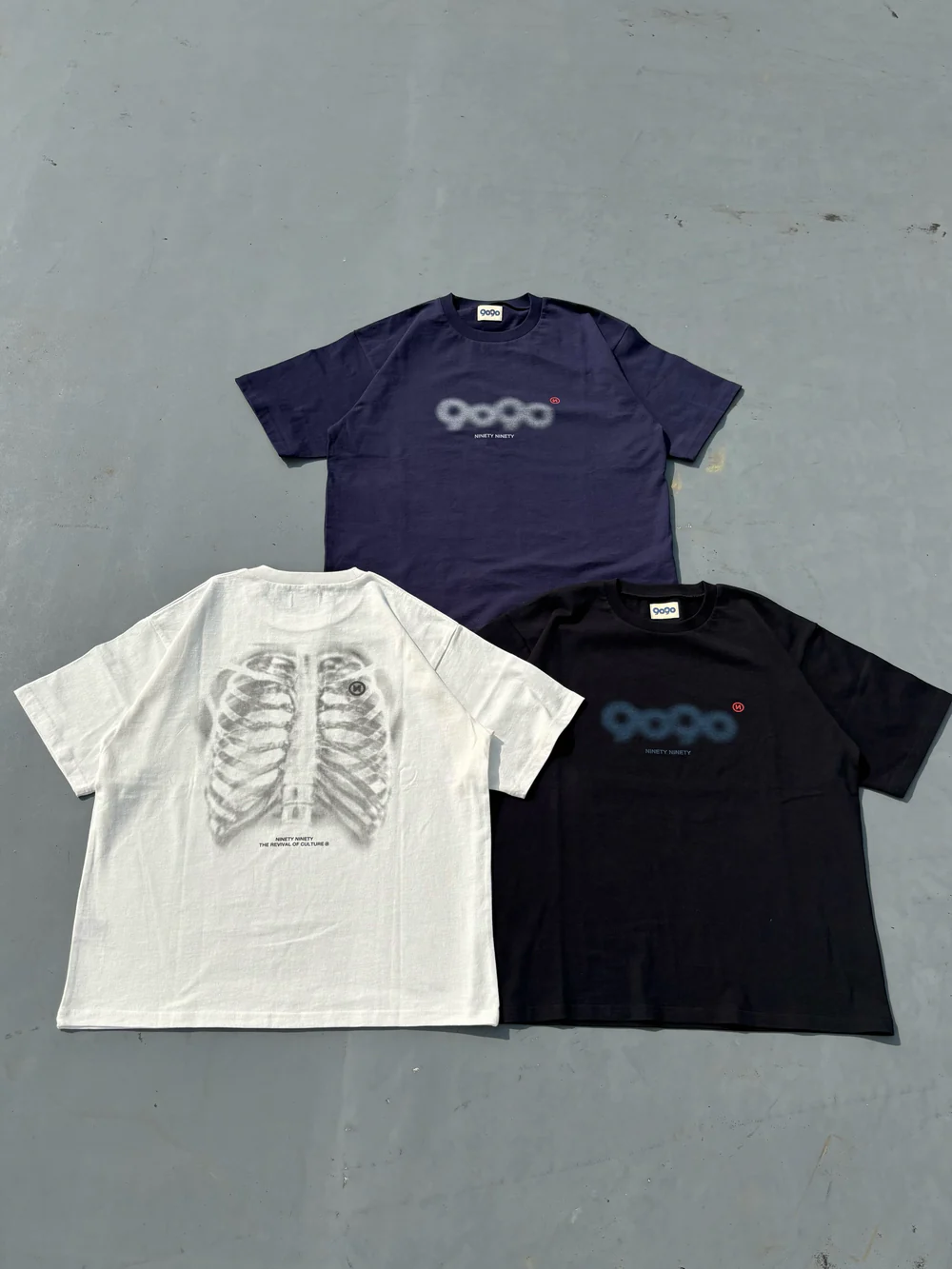 2026SS 9090 X-ray Bone Tee 字體 背後骨頭 短T 3色 現貨 NN1995