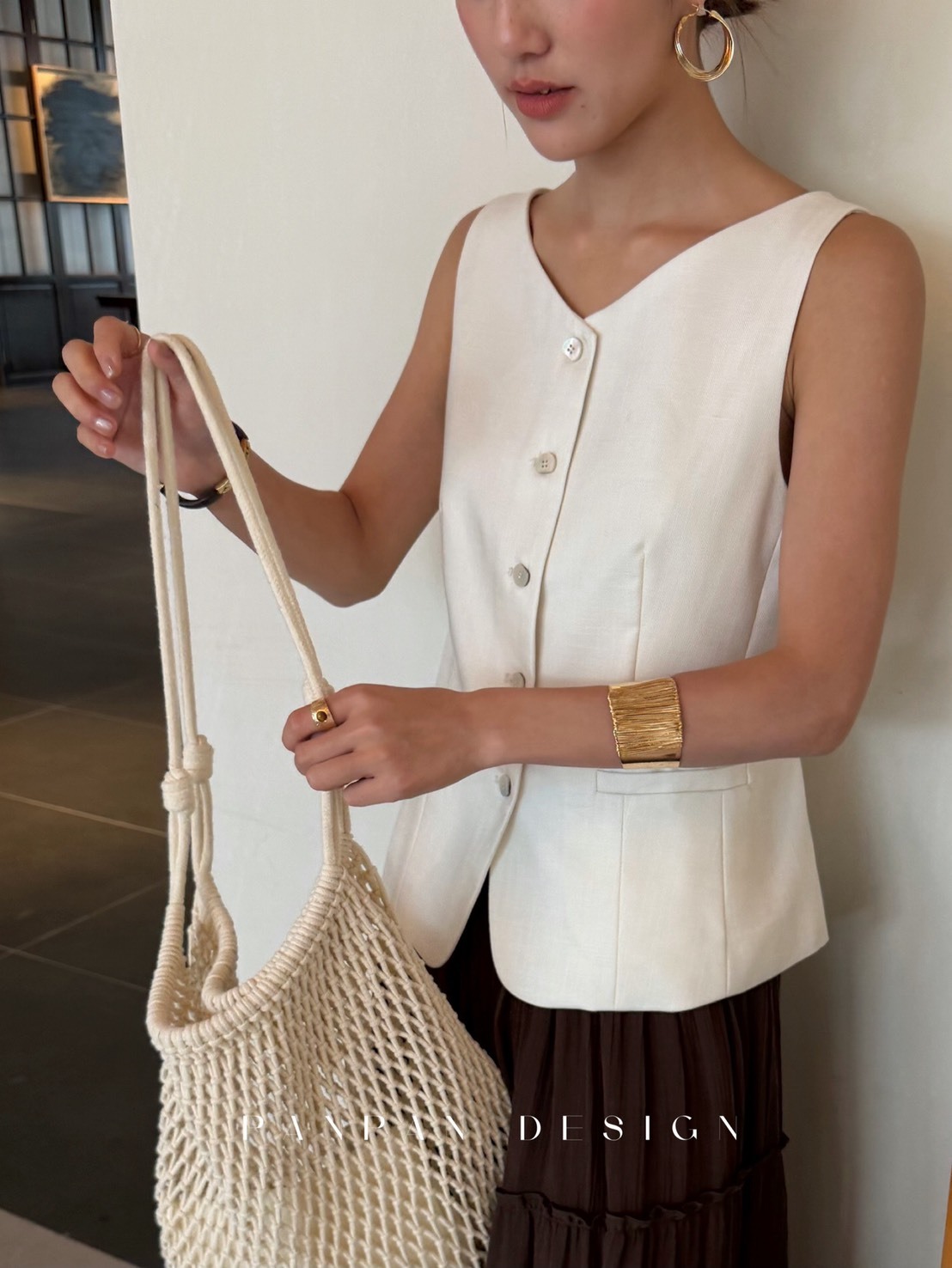 No.4163 西裝家天絲醋酸簡約西裝馬甲背心