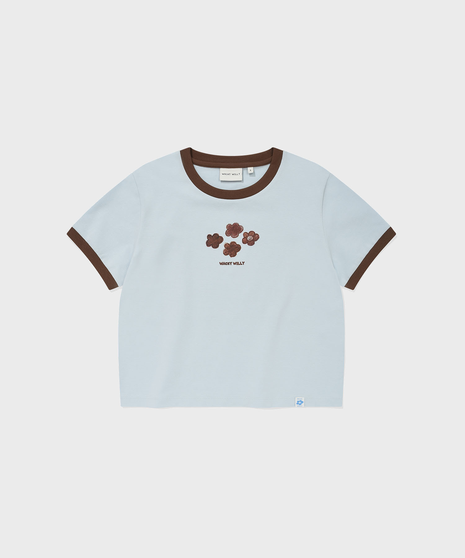 【入LIVECODE一件減至$238😱🔥！】【WACKY WILLY春夏開季🔥】[Worn by Giselle] Women's Ringer Graphic Crop Short Sleeve T-shirt