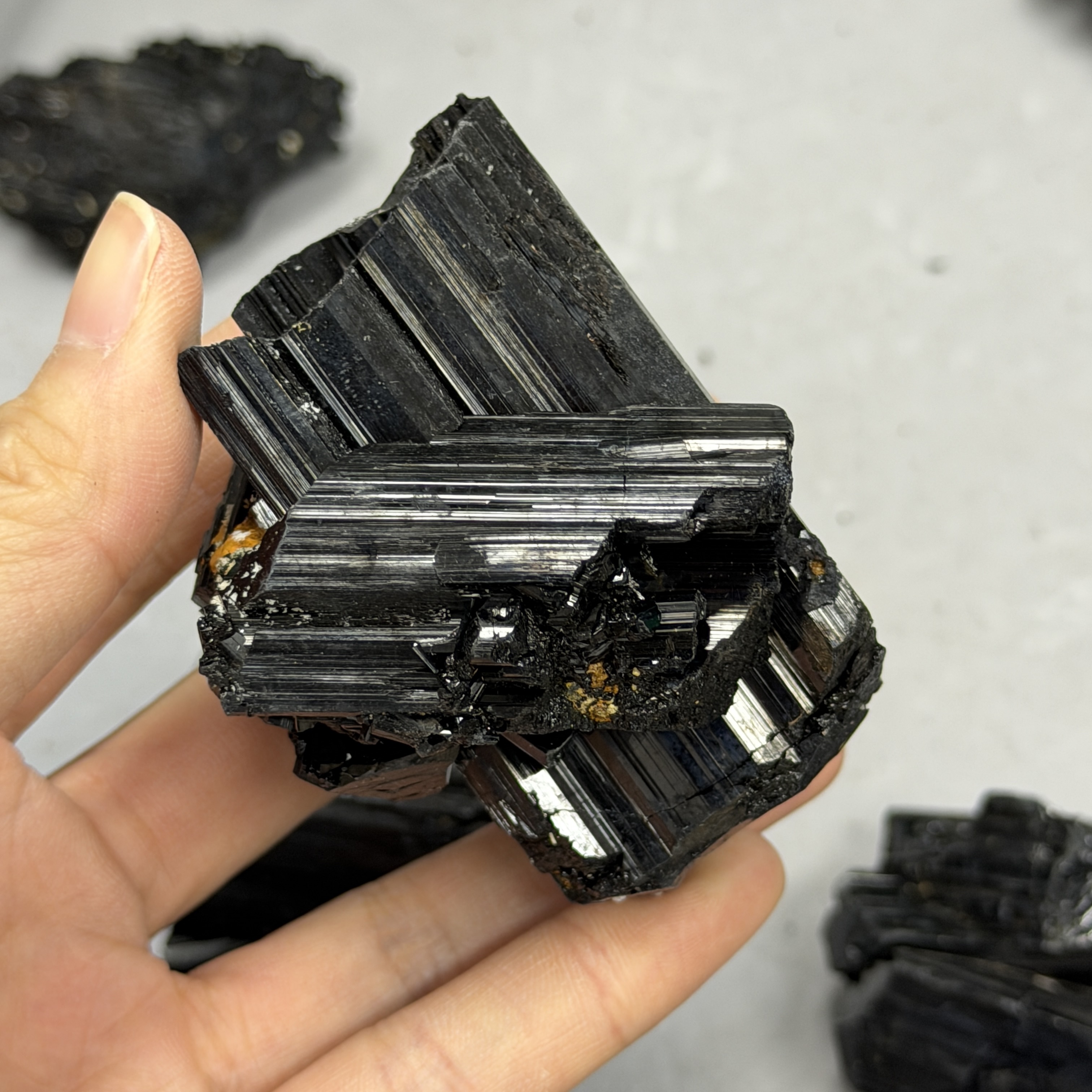 收藏品黑碧璽/電氣石礦標 TRR1859