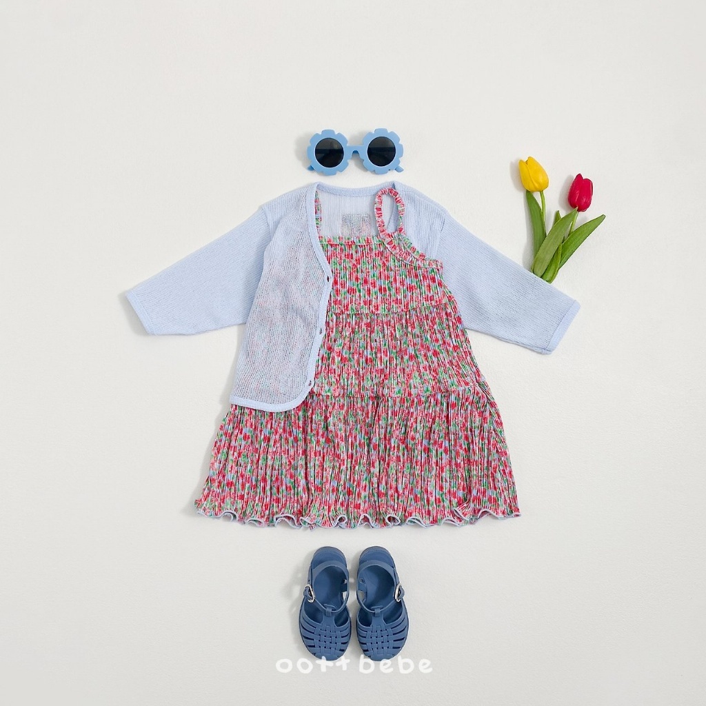 正韓夏OOTT BeBe 繽紛碎花吊帶裙