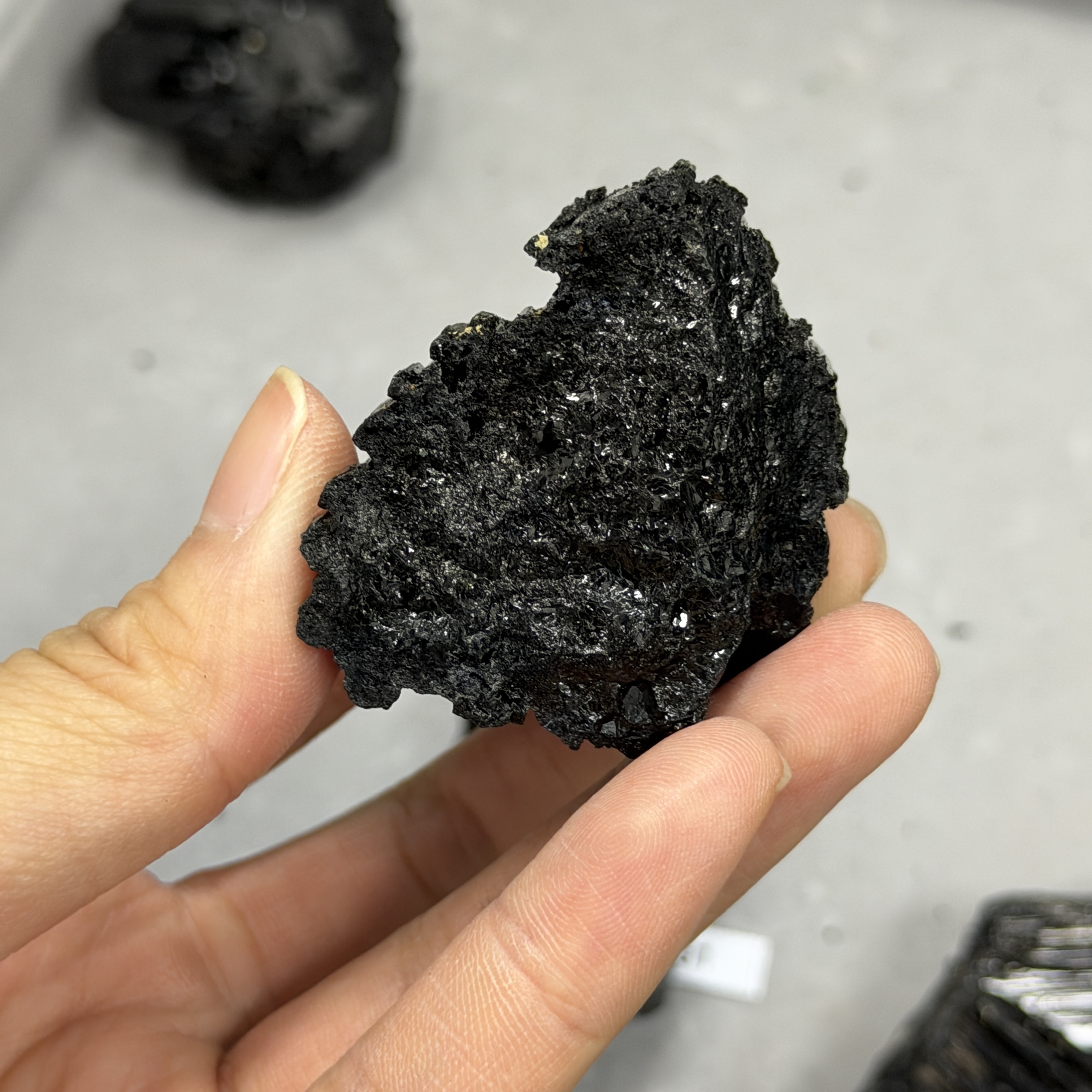 收藏品黑碧璽/電氣石礦標 TRR1862