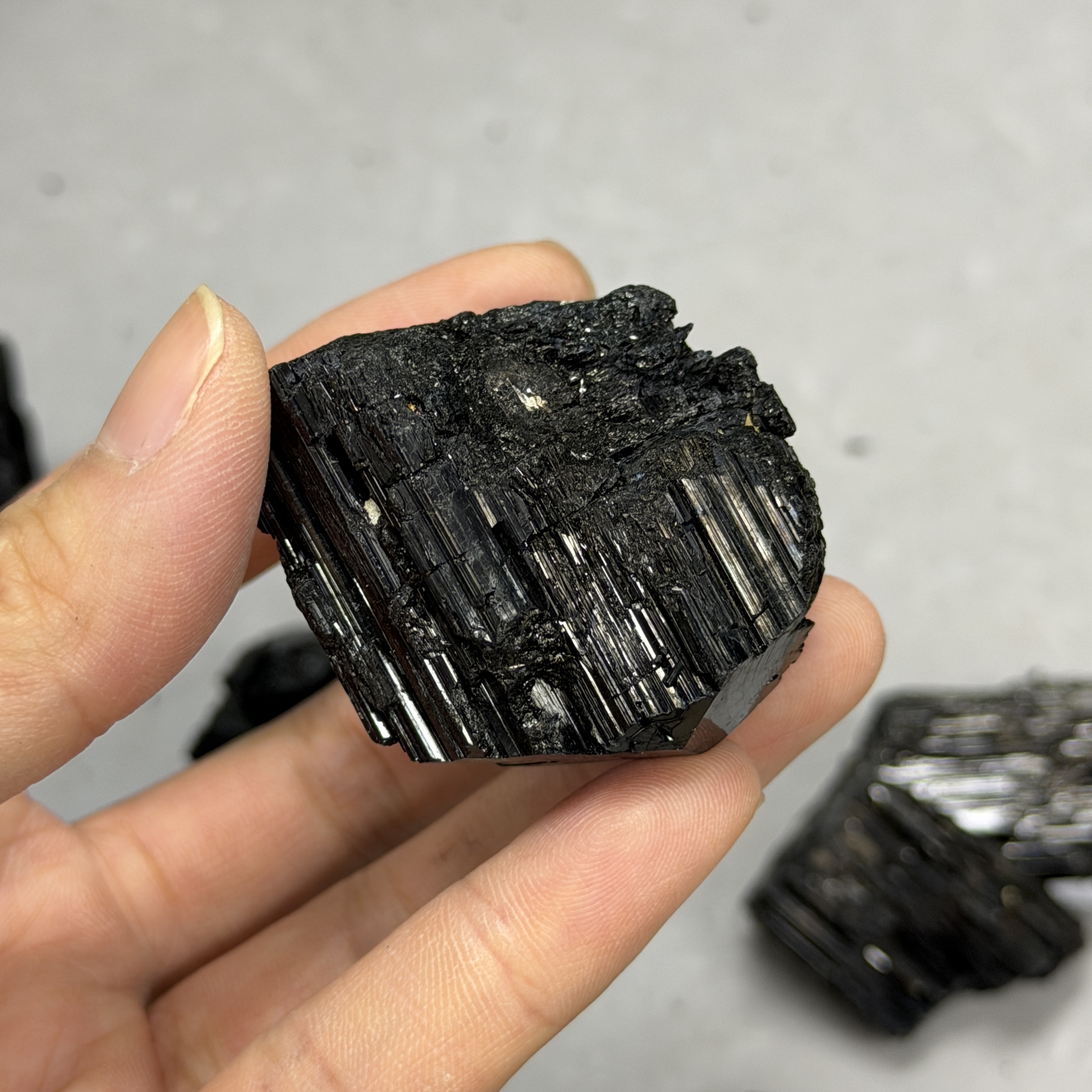 收藏品黑碧璽/電氣石礦標 TRR1863