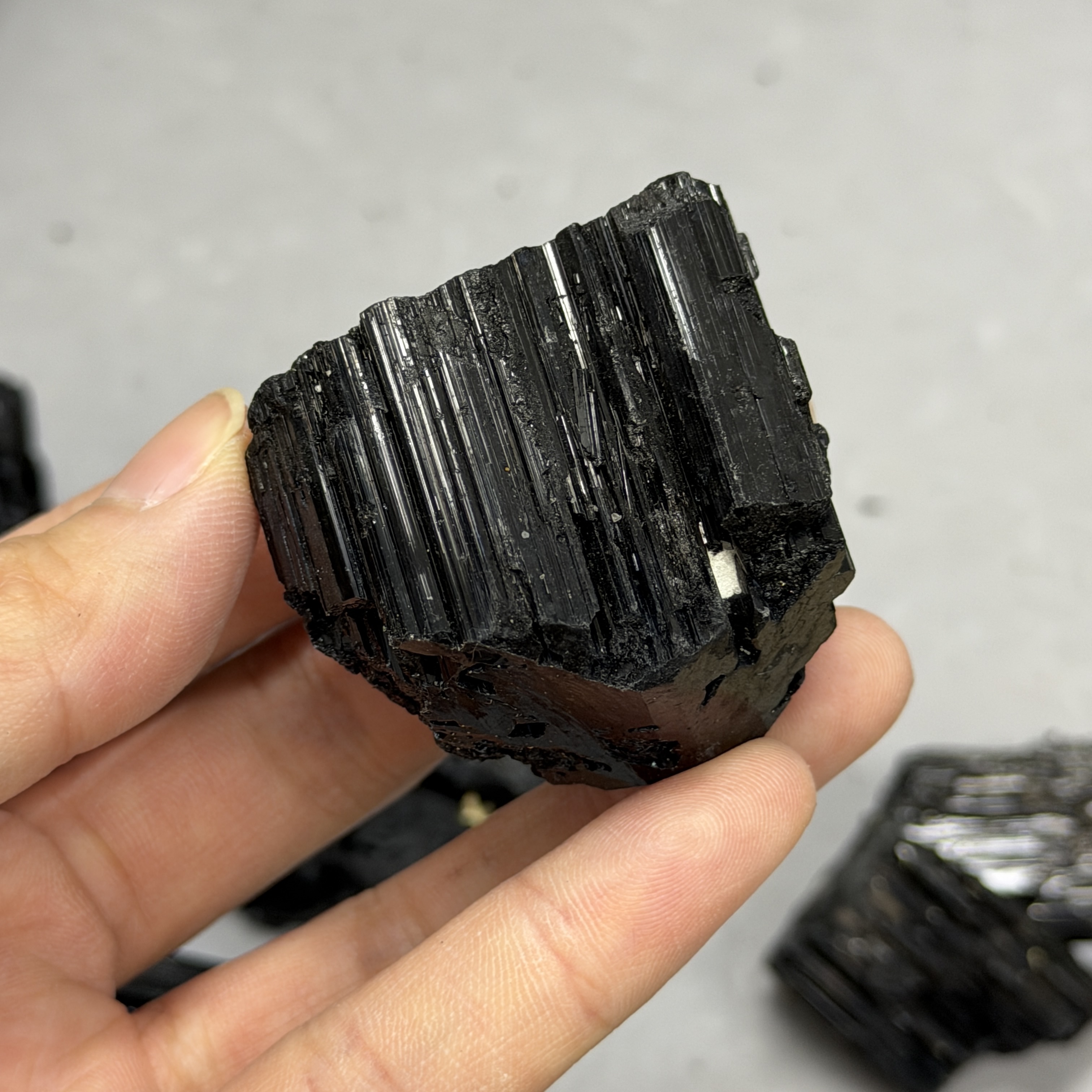 收藏品黑碧璽/電氣石礦標 TRR1863