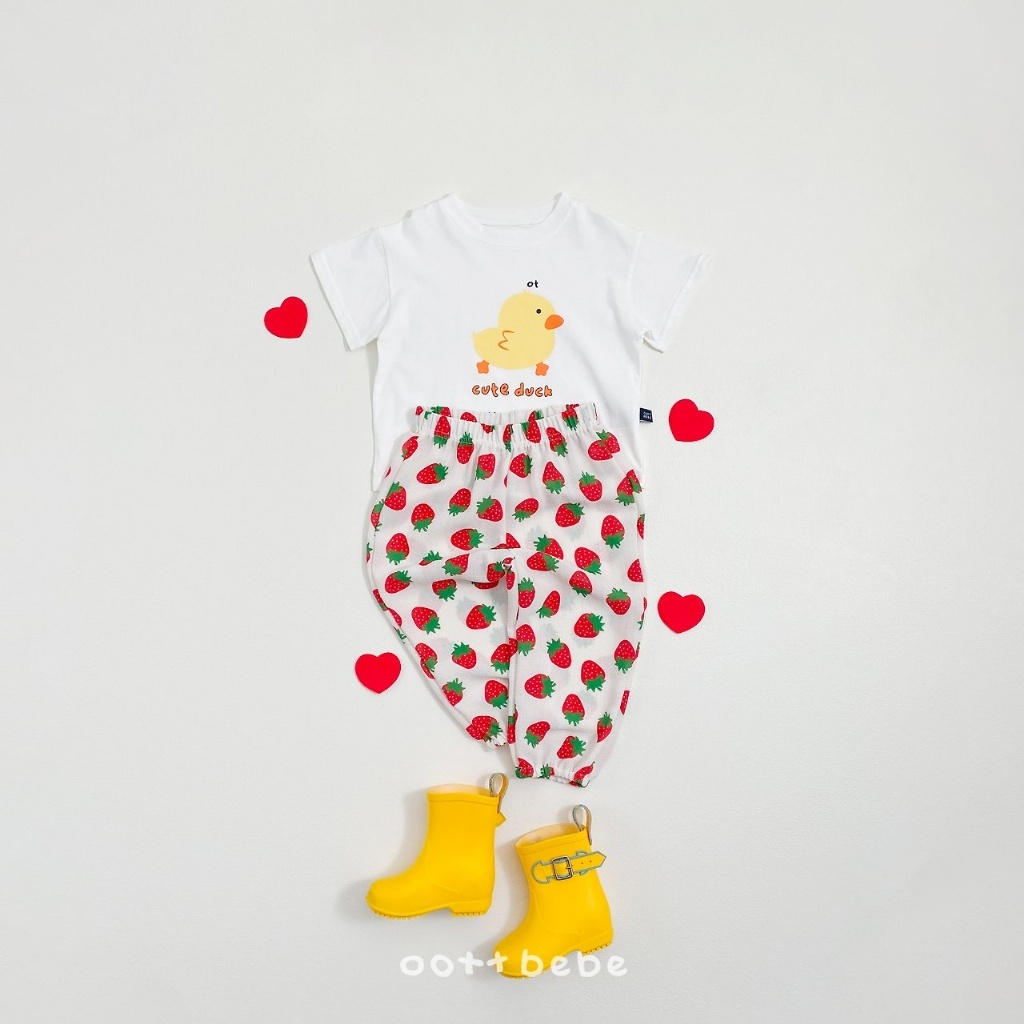 正韓夏OOTT BeBe 療癒小圖短袖上衣