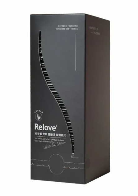 CH260414-R25-RELOVE 60包單入私密肌弱酸清潔濕紙巾 (獨立包裝)-60包/盒(EXP-2027-2028)