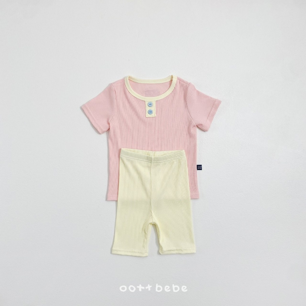 正韓夏OOTT BeBe 四色直條柔軟居家服