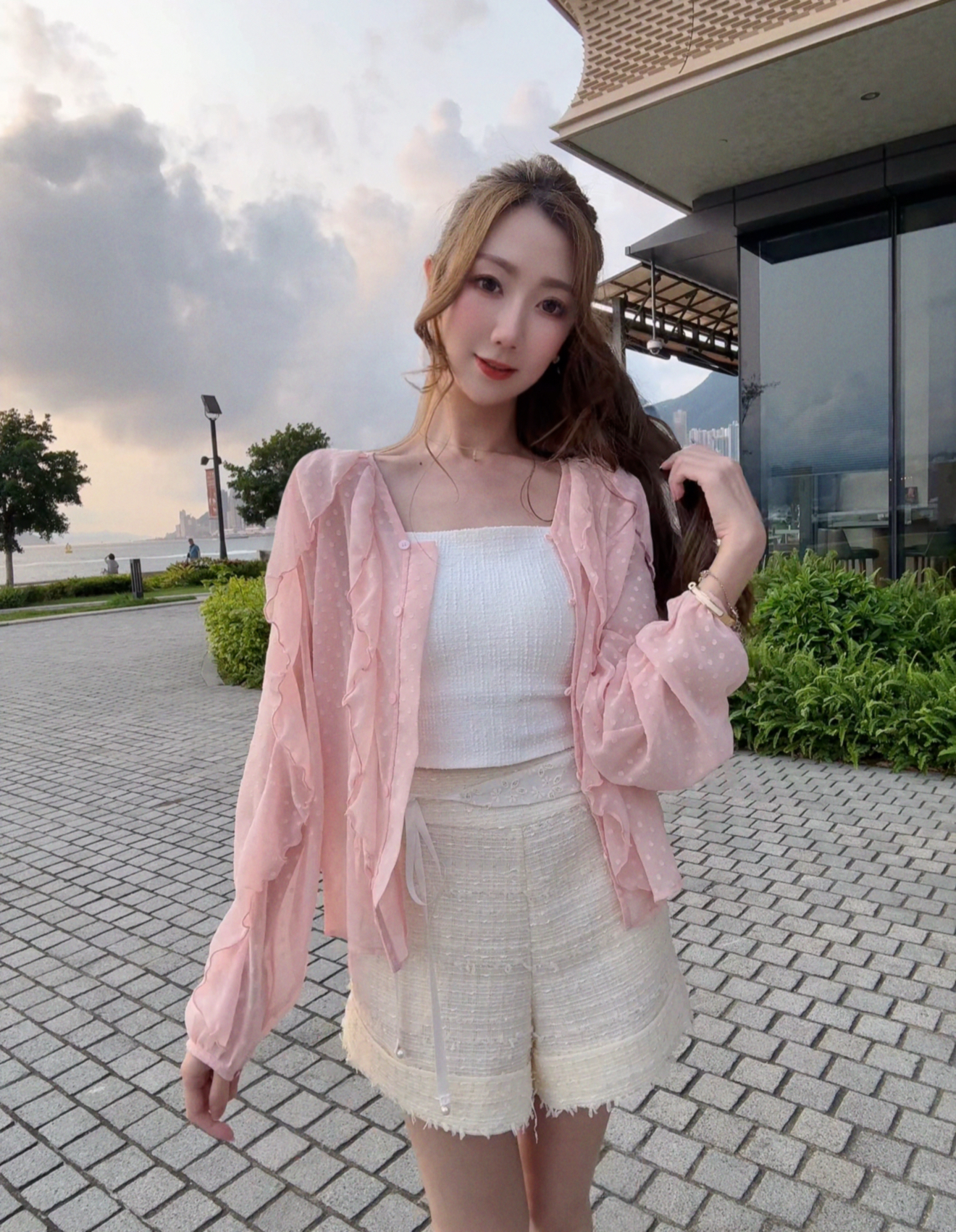 *BJ2 MADE SERIES* THE MORNING DEWDROP FLOUNCE BLOUSE 260413