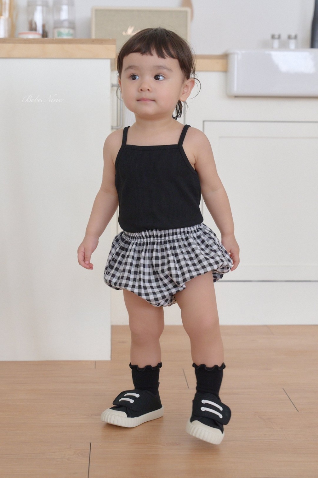 正韓夏bebenine 三色背心格紋褲套裝