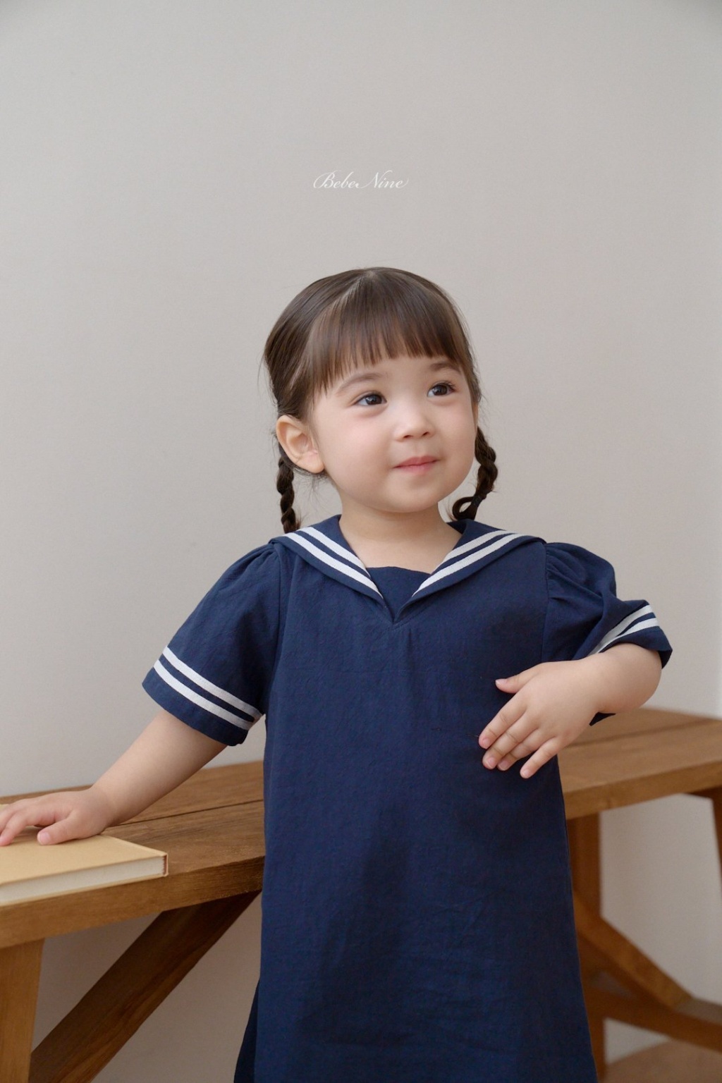 正韓夏bebenine 三色學院風洋裝