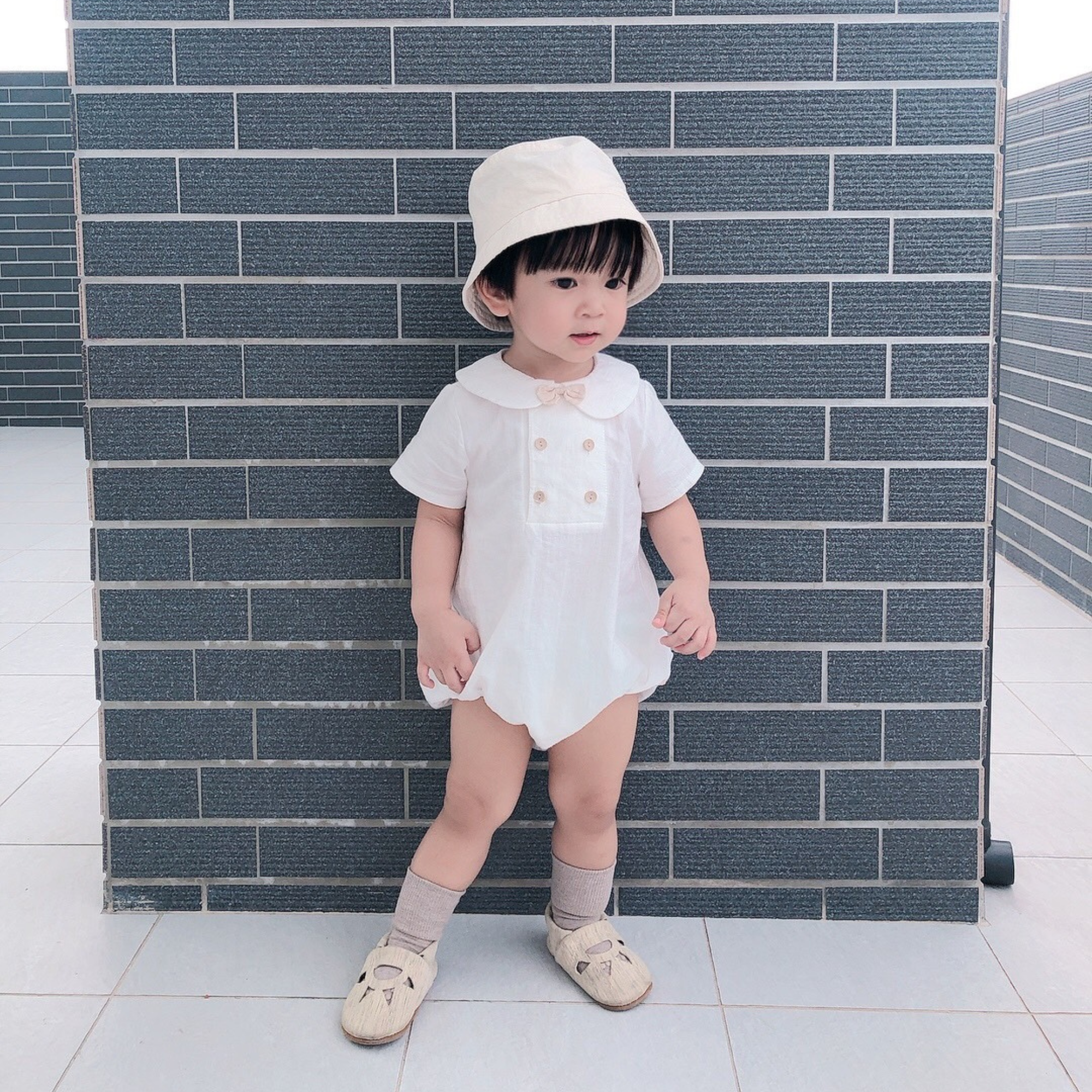 丹麥GoBabyGo 竹纖維防滑襪 - Sand