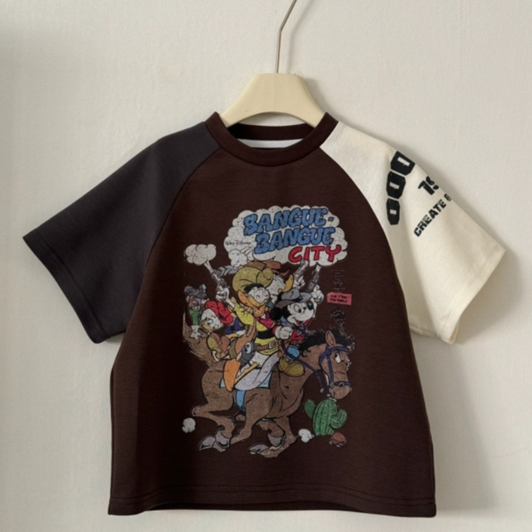 26夏 小牛仔冒險撞色T