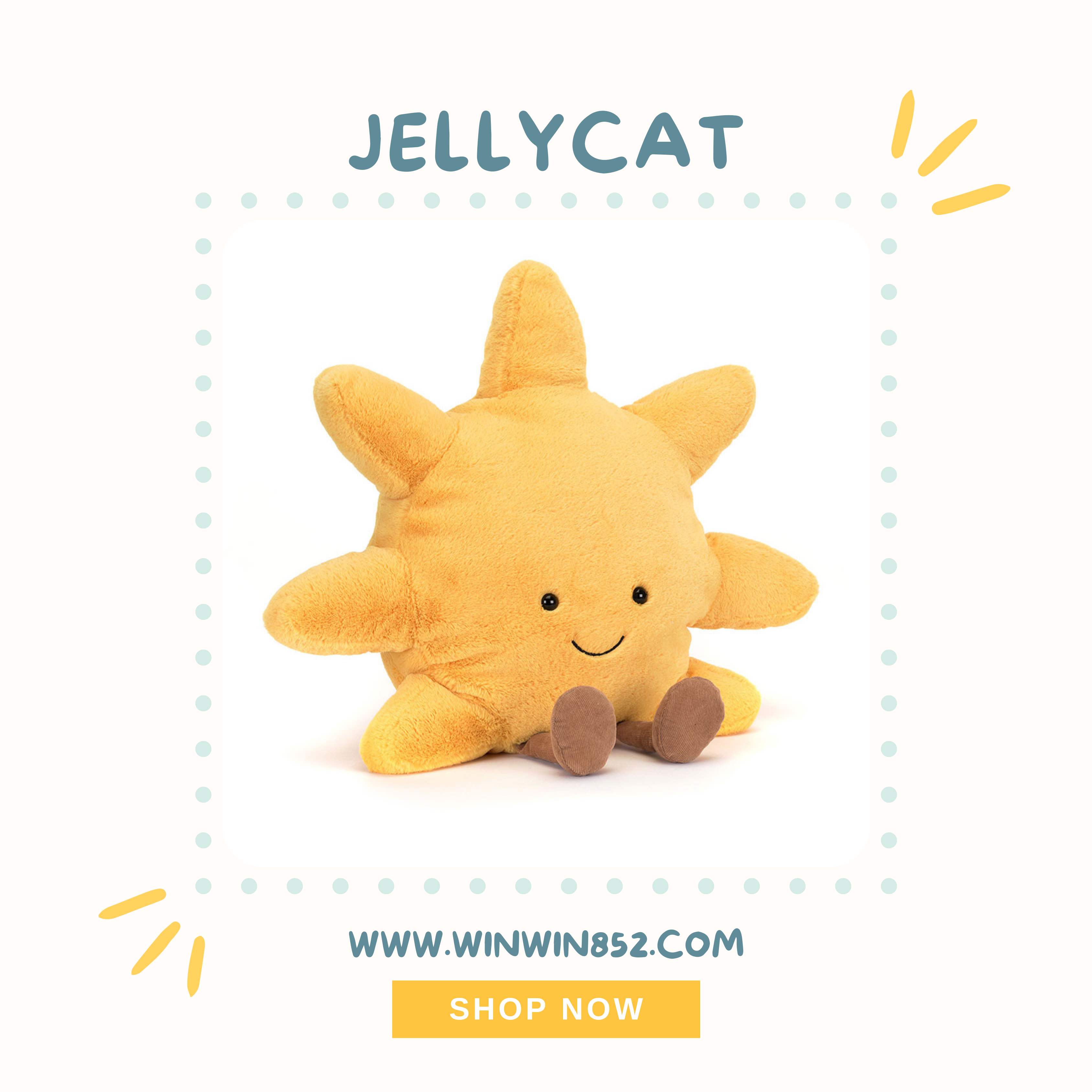 Jellycat Amuseables Sun Huge Size 45cm