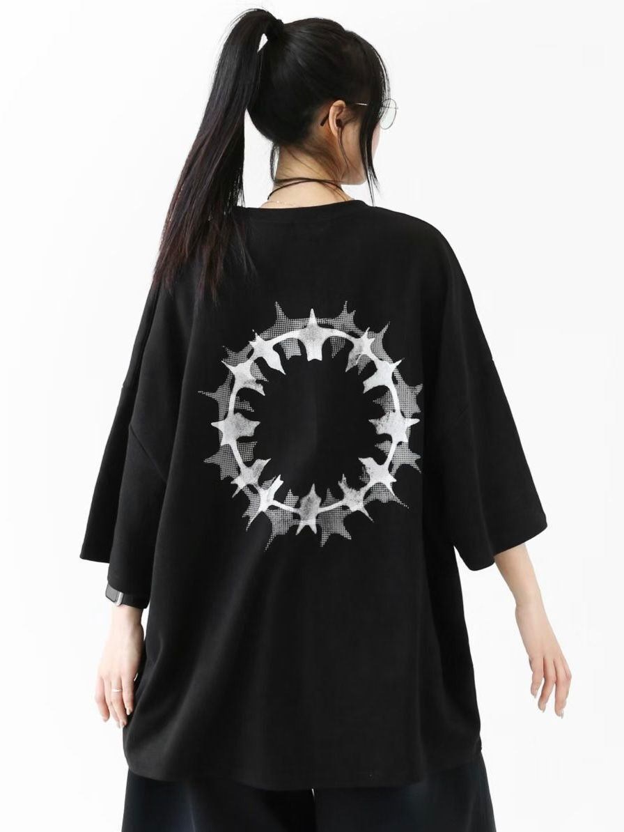 OverSize英文字圖案短袖Tee UNSTANDARD-156T