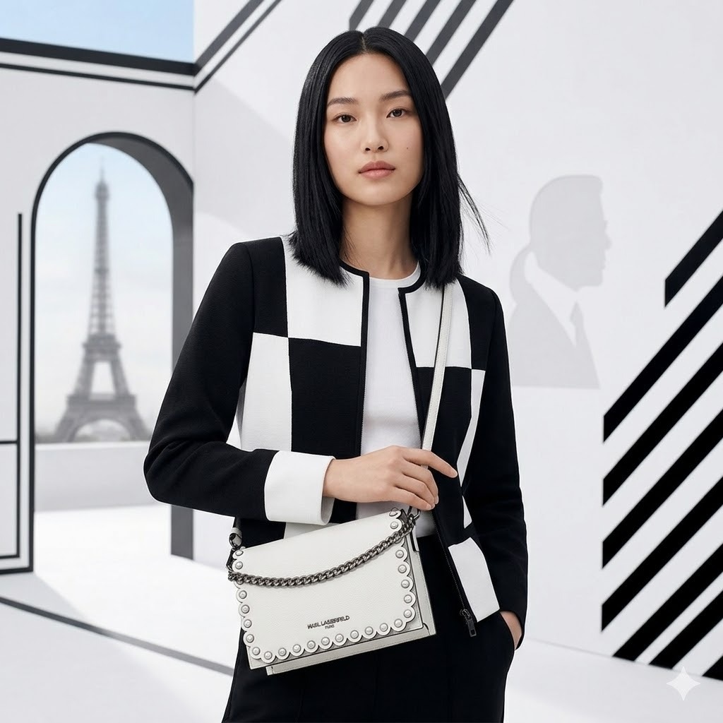 【預購】KARL LAGERFELD PARIS LOURDES H041402 斜咩袋