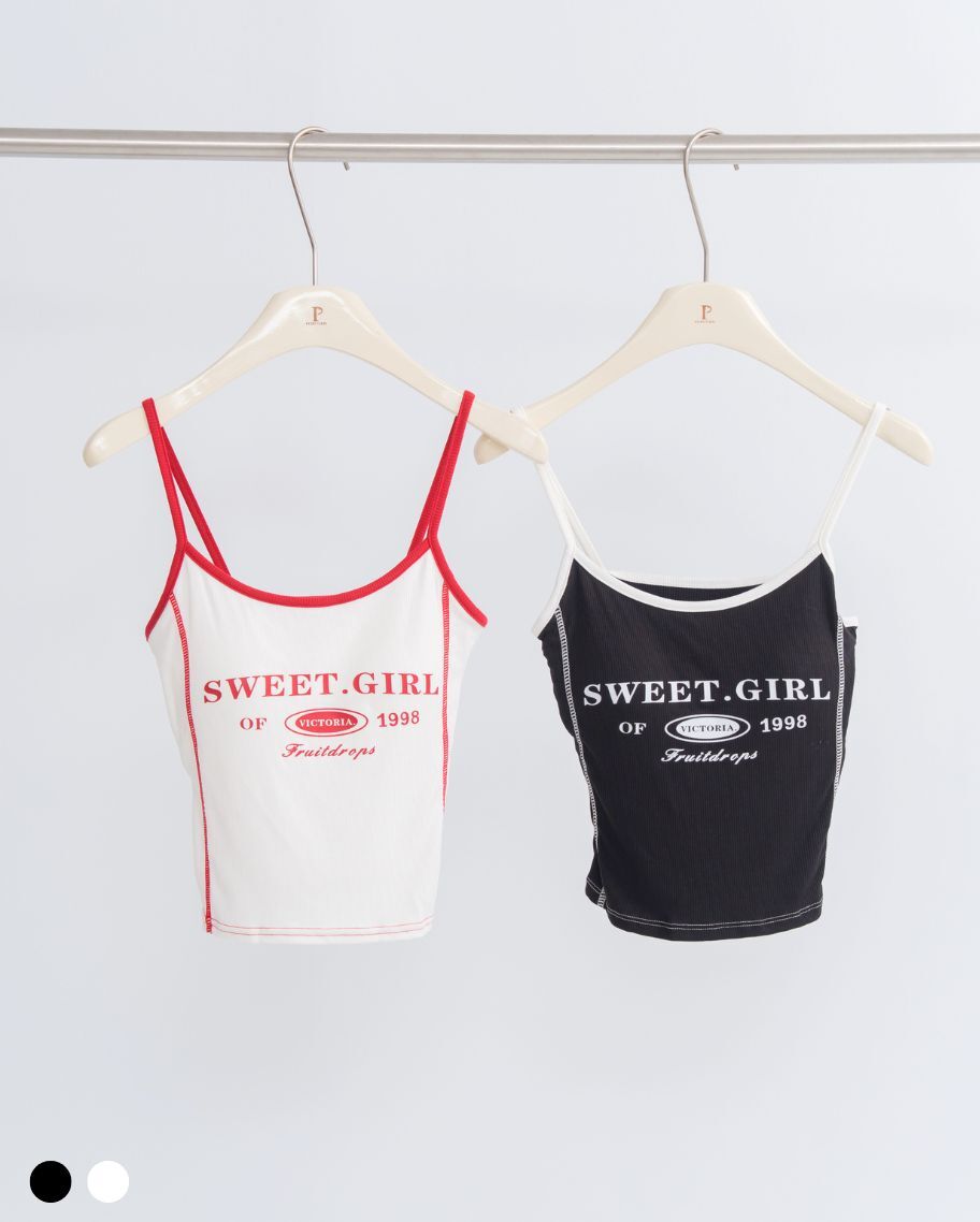 撞色拷邊街頭風小可愛