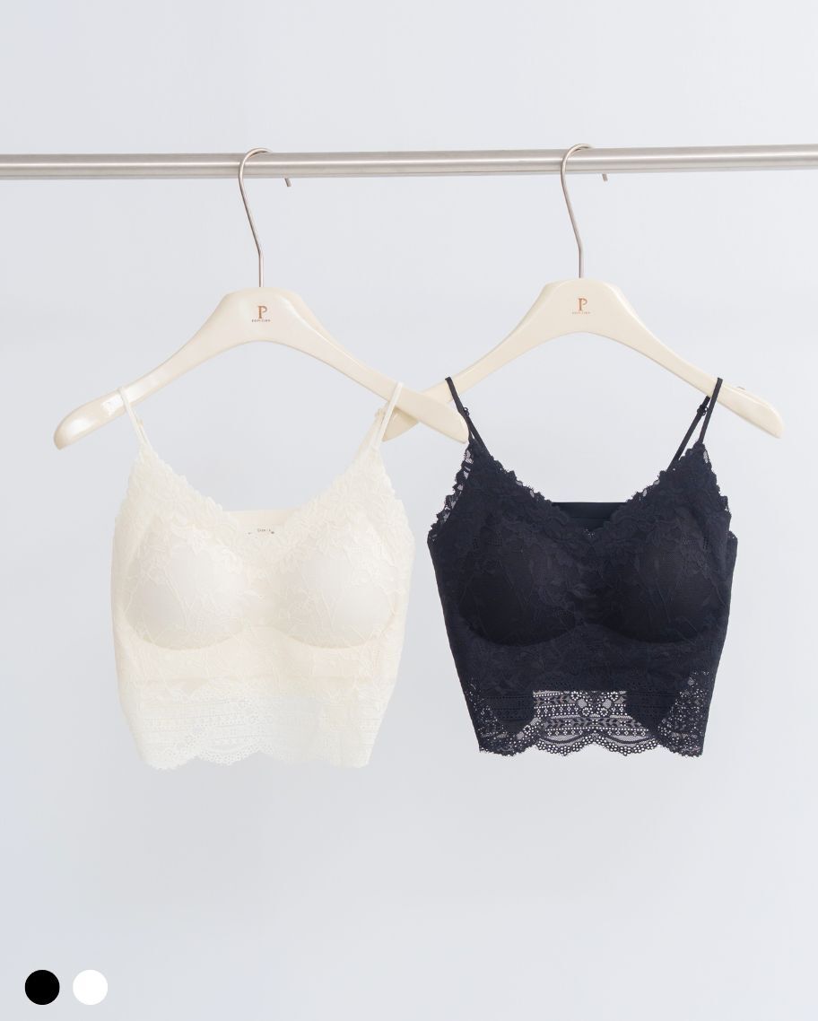 蕾絲雕花V領小可愛