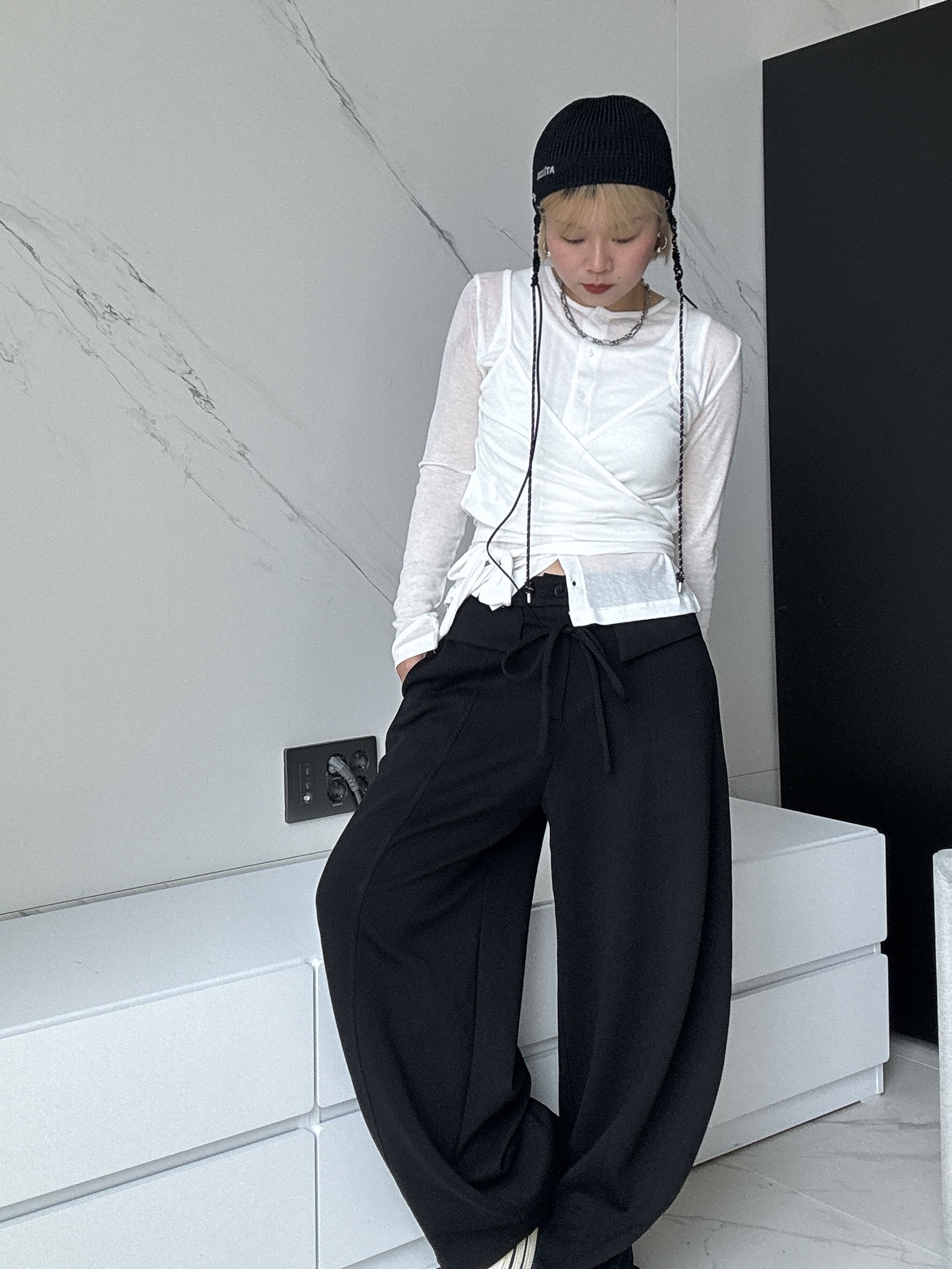黑色超舒服棉褲