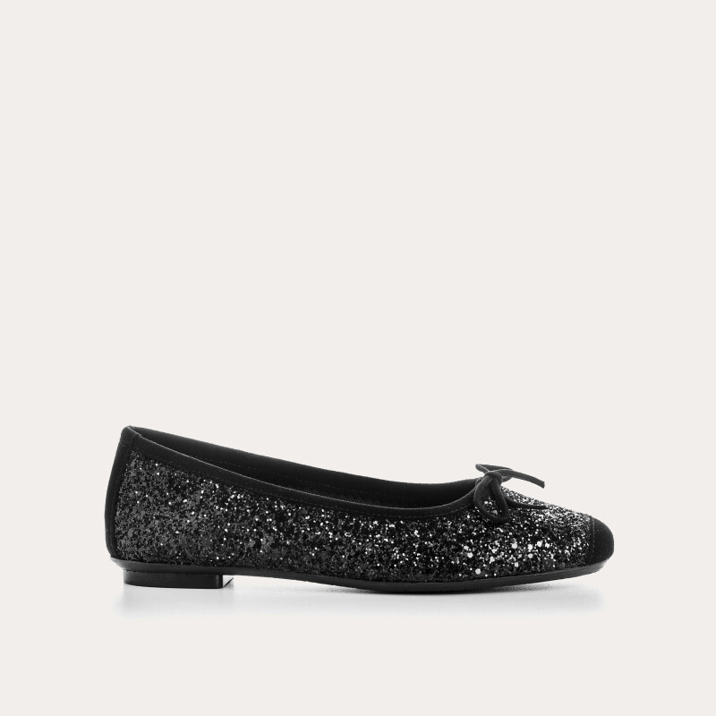 1RQ0416-028 [REQINS] Ballerines Harmony Glitter CC NOIR #TT-00053 (EU)