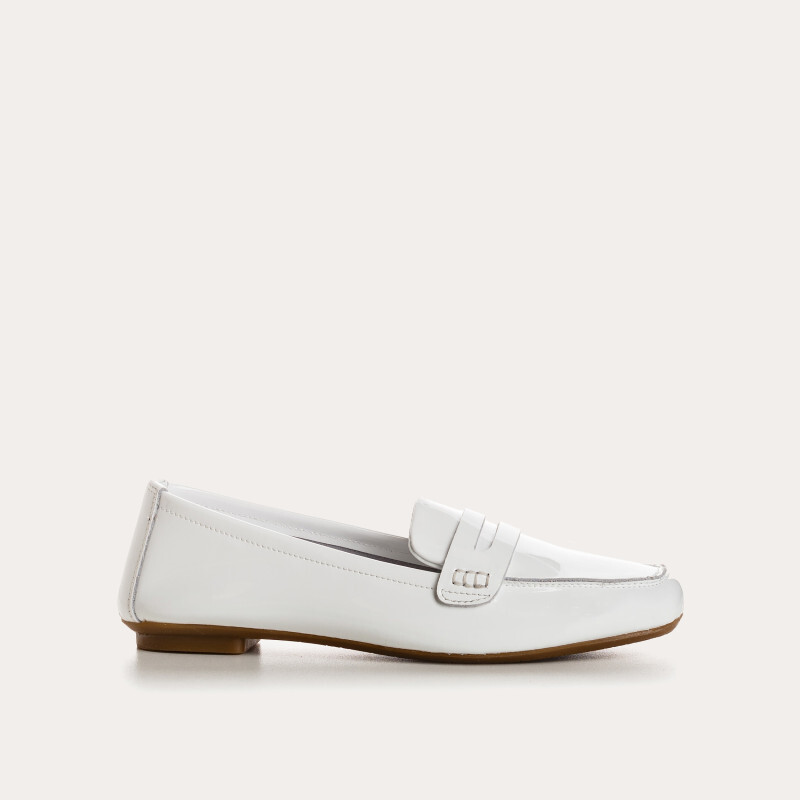 1RQ0416-083 [REQINS] MocassinsFemme Hema Vernis CC BLANC #TT-07816 (EU)