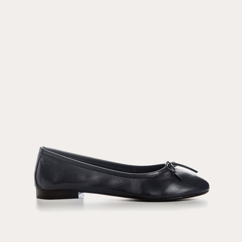 1RQ0416-107 [REQINS] Ballerines Carmen Cuir CC MARINE #TT-09602 (EU)