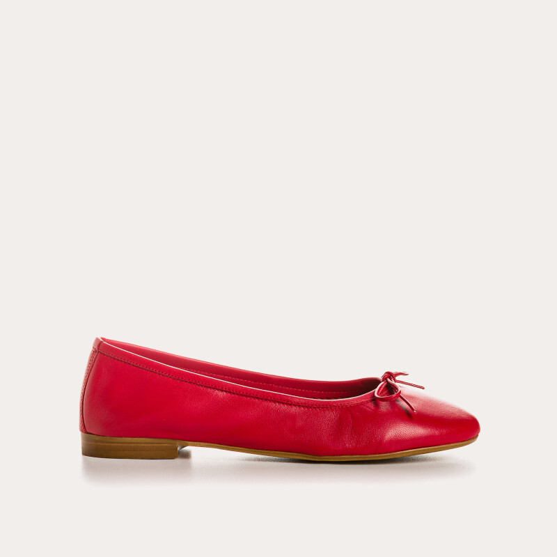 1RQ0416-111 [REQINS] Ballerines Carmen Cuir CC ROUGE #TT-09602 (EU)