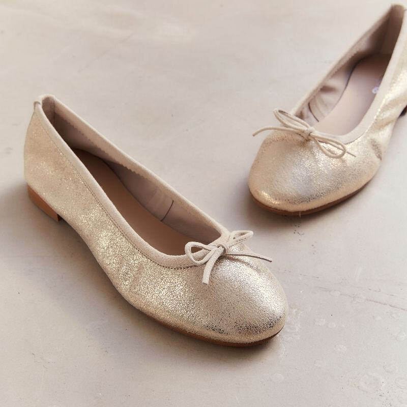 1RQ0416-113 [REQINS] Ballerines Carmen Crack CC PLATINE #TT-09603 (EU)