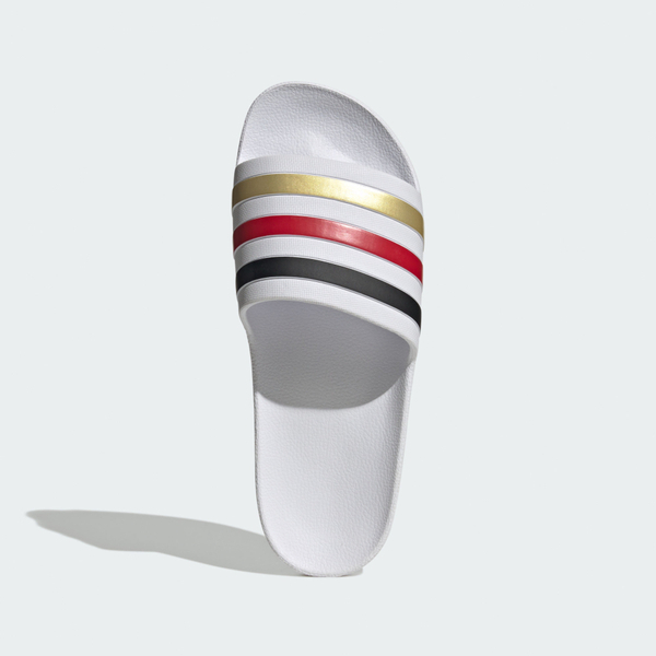 Adidas 愛迪達 Adilette Aqua HQ2451 男 拖鞋 白 黑紅金 一體成型