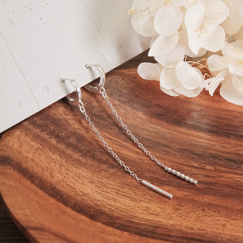 【網路限定】耳畔微光 易扣版 垂墜耳環  925純銀耳環 女生耳環