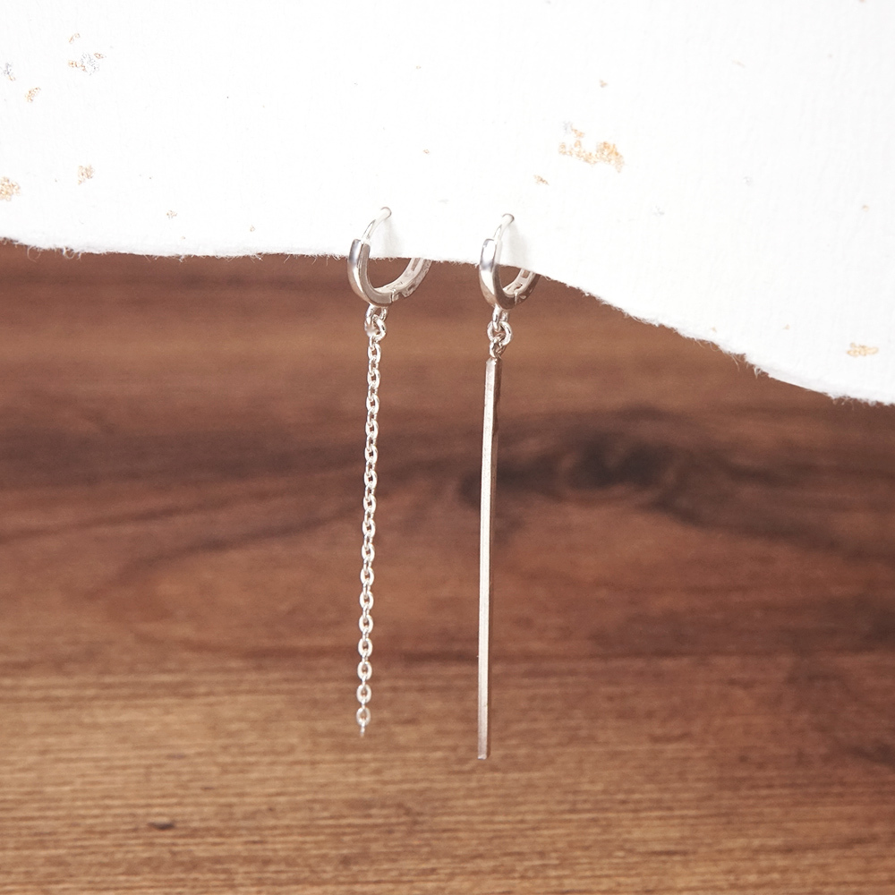 【網路限定】耳畔微光 易扣版 垂墜耳環  925純銀耳環 女生耳環