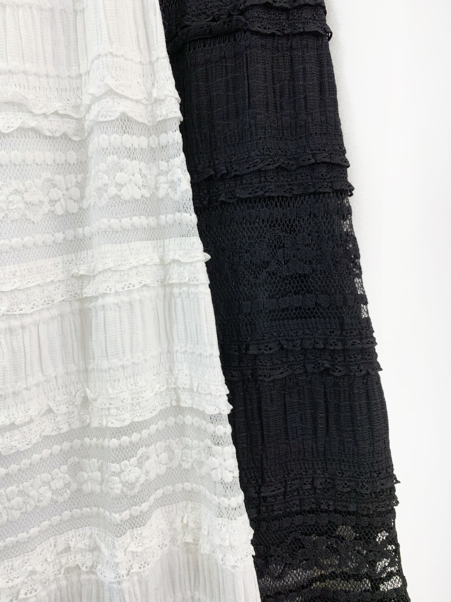 多層次簍空蕾絲裙