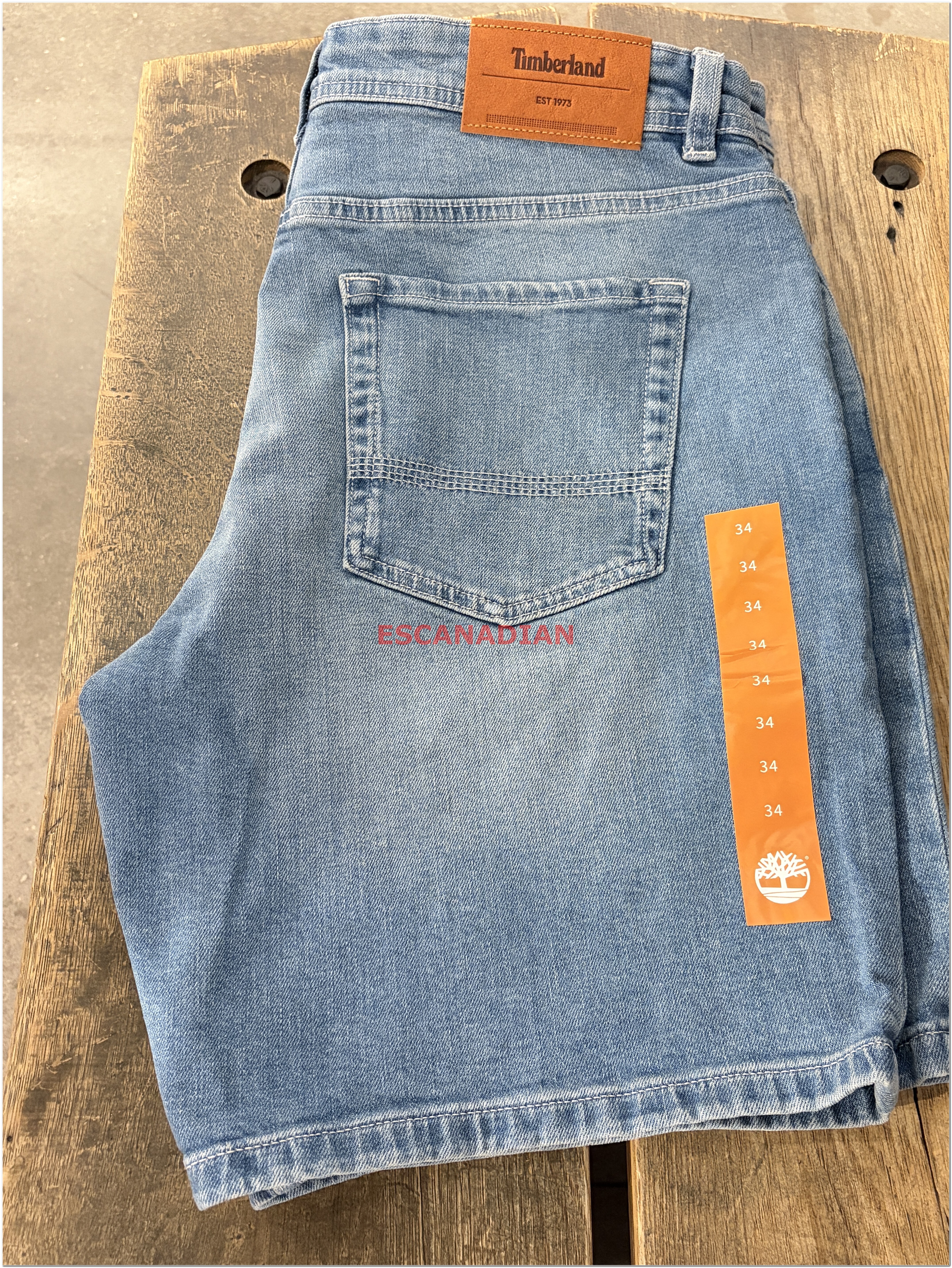 【限時】Timberland 男大人 經典 牛仔短褲