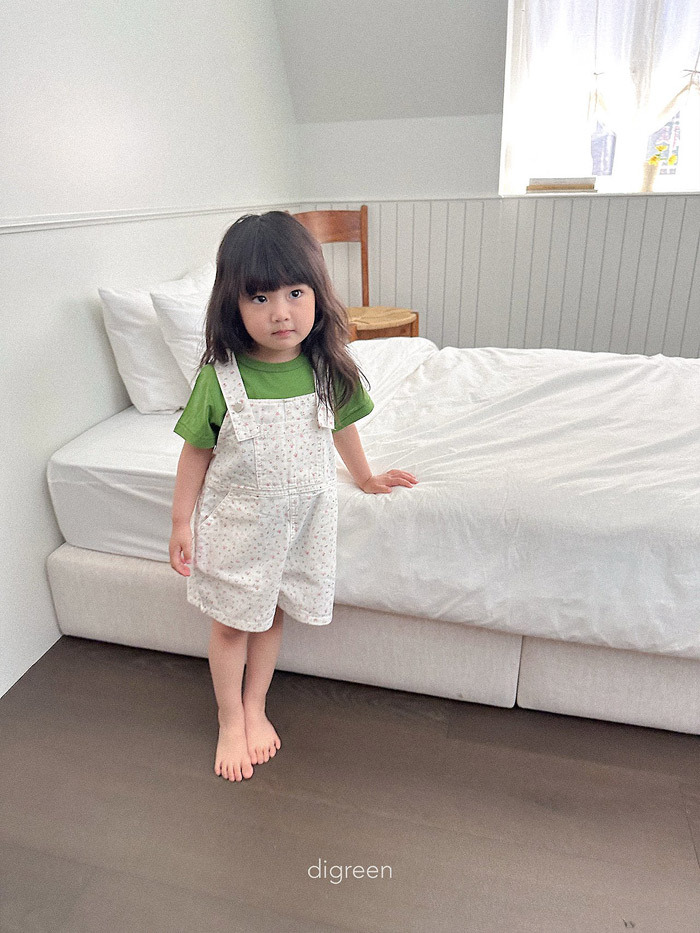 正韓夏Digreenkids 三色日常牛仔吊帶短褲